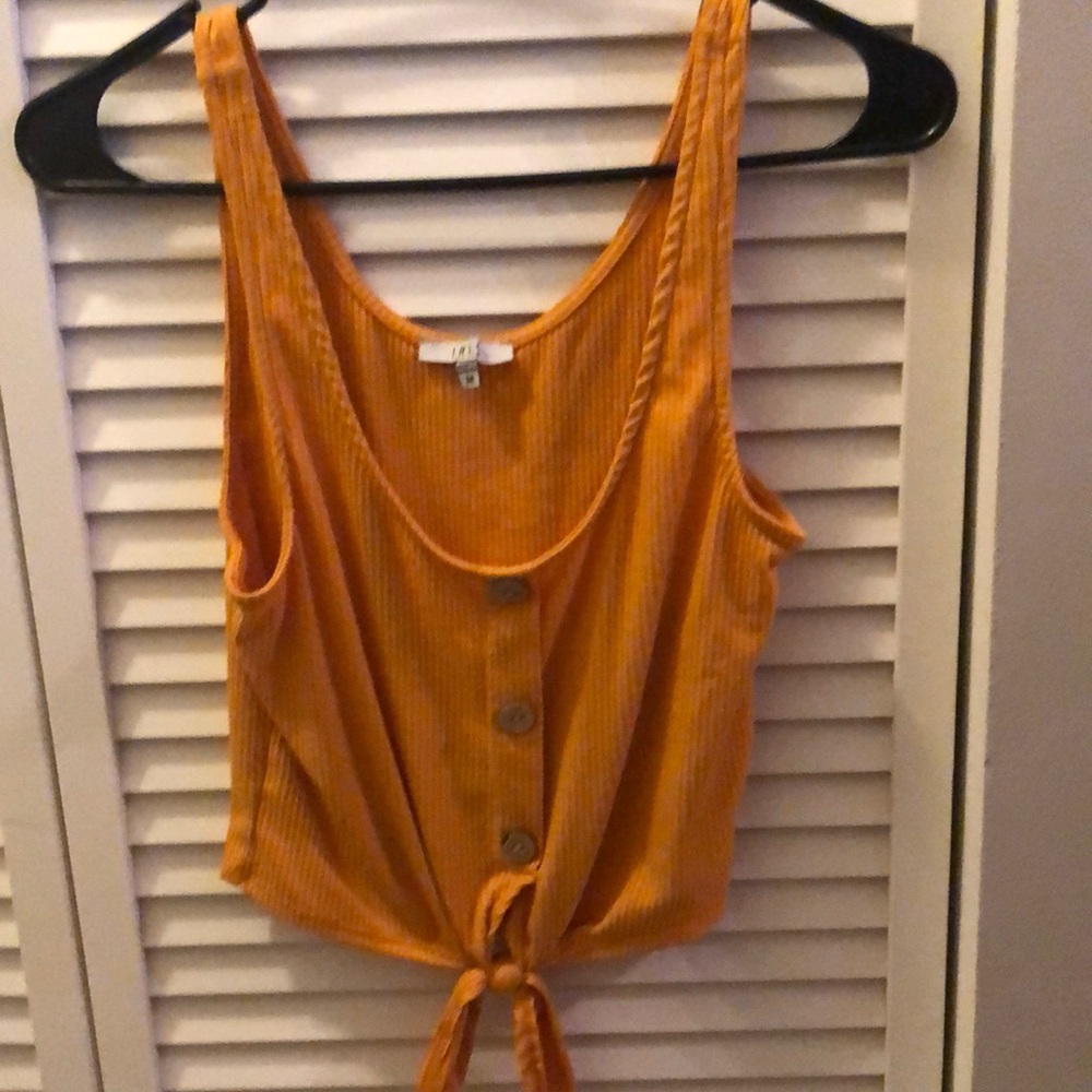 Iris mustard yellow top